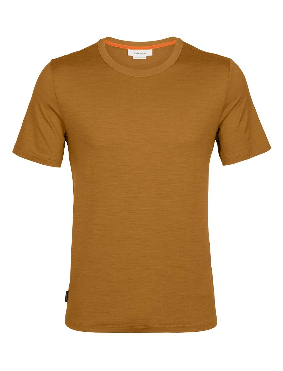 T Shirts Icebreaker MerinoFine™ Corta Sleeve Homme Marron | FR 1191XYUF